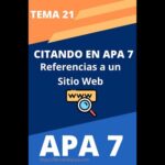 Cómo citar una página web en APA 7 edición: Guía completa y actualizada